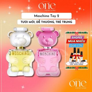 Nước Hoa Nữ Moschino Toy 2 - Bubble Gums Gấu trắng - Gấu Hồng nước hoa dễ thương nhẹ nhàng one_prefume