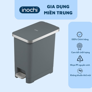 Thùng rác đạp chữ nhật Hiro Hana kháng khuẩn 10L/15L/20L không kèm lõi