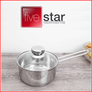 Quánh nồi nấu bột hãng Fivestar nắp kính đủ size