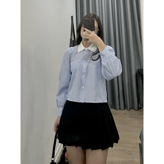 QDSTORE - Áo sơ mi kẻ xanh