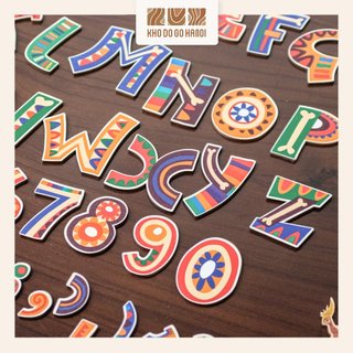 Bộ chữ cái mexico , chữ gỗ dán tường, chữ nổi trang trí, chữ dán tường gỗ plywood decor