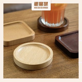 Miếng Lót Ly, Đế Lót Ly, Chất Liệu Gỗ Beech Tự Nhiên Nhập Khẩu Pháp - Khodogohanoi