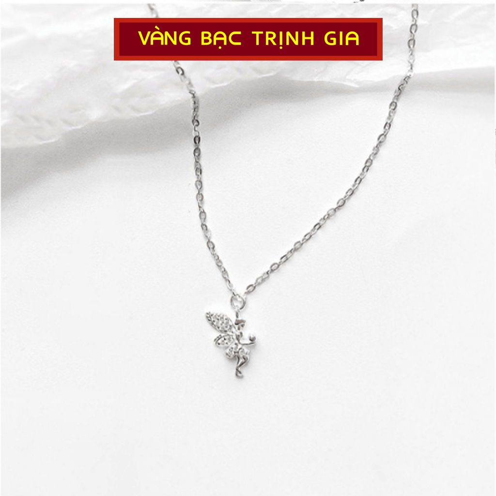 Dây chuyền bạc nữ VBTG Tinker Bell đá ngọc trai Bạc Trịnh Gia BTG6035