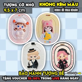 Tượng tô màu, DORA - BABY ZORAA 2D, size M, thạch cao trắng (Không kèm màu), luyện vẽ, decor