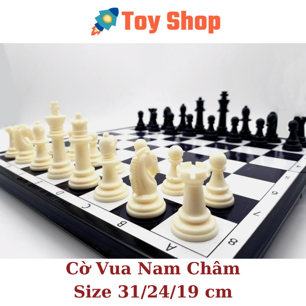 Cờ Vua Nam Châm Loại Lớn/ Mini - Bàn Cờ Vua Quốc Tế Cao Cấp Sato.