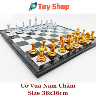 Bộ cờ vua nam châm cao cấp sato, bàn cờ 36x36cm