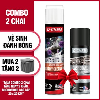 Combo 1 Chai Xịt Vệ Sinh Giày Sneaker + 1 Chai Xi Đánh Bóng Đồ Da Chăm Sóc Và Vệ Sinh Giày Toàn Diện