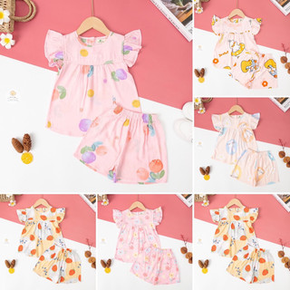 Bộ quần đùi lanh bé gái LITIBABY cho bé từ 11kg - 24kg