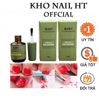 Phá gel B281 lạnh, phá gel không nóng móng B281 chai 15ml