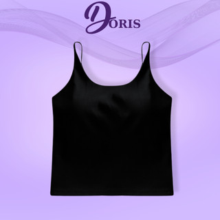 Áo Bra Nữ 2 Dây Mảnh Cổ Yếm Dáng Lửng Có Đệm DORIS 629