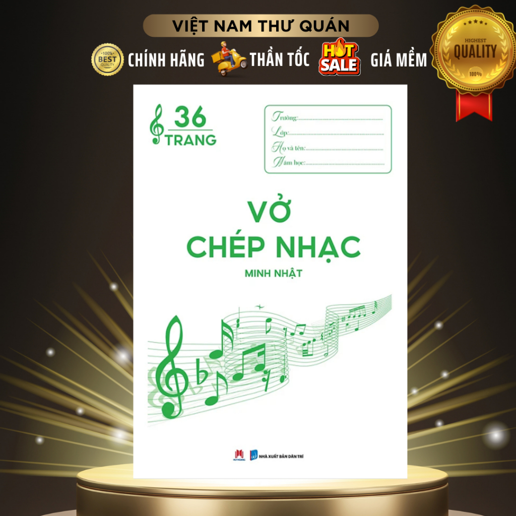 Sách - Vở chép nhạc 36 trang ( Huy Hoàng )