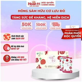 Hồng Sâm Hữu Cơ Nước Lựu Bồi Bổ Sức Khỏe KJH Dạng Gói Uống - Sâm Hàn Quốc Giúp Ổn Định Thể Trạng 235