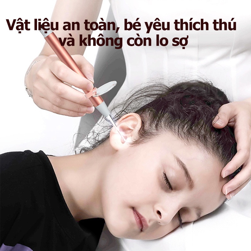 Bộ lấy ráy tai BABYTREE mềm mại dẻo dai có đèn sử dụng cho cả mẹ và bé