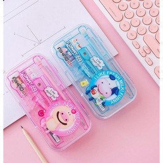 Bộ eke compa bút chì 8 món Aihao 7701