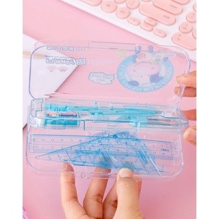 Bộ eke compa bút chì 8 món Aihao 7701