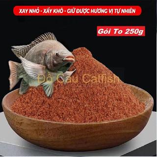 [250gr] Gói Bột Tôm Nam Cực Câu Cá Rô Phi,diếc, Gói bột tôm đỏ 250gr
