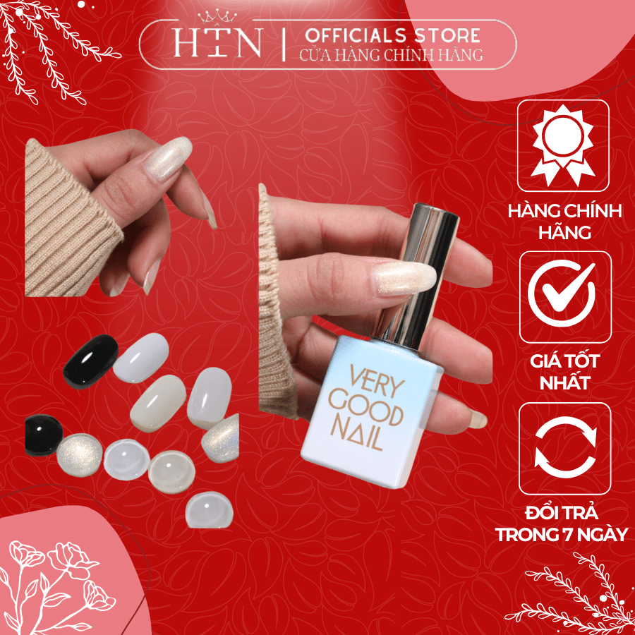 Sơn Gel Trắng Trắng Sữa Đen Nước Gạo Trắng Đục VERY GOOD NAIL