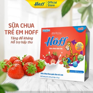 Sữa Chua trẻ em Hoff các vị - 4 hộp (16 hộp x 55g)