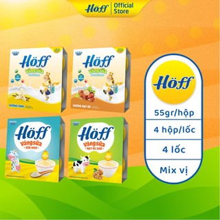 Sữa Chua trẻ em Hoff các vị - 4 hộp (16 hộp x 55g)