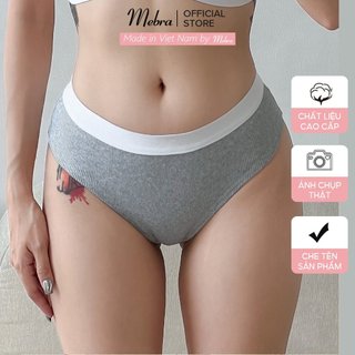 Quần lót cotton kiểu thể thao trẻ trung co giãn 4 chiều thoải mái thấm hút khô thoáng đai viền chun 2.5p êm ái Mebra