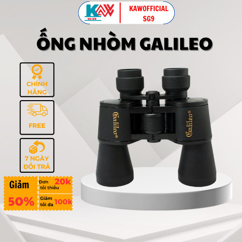 Ống nhòm Galileo 20x50 chuyên dụng, nhìn xa 1000m, độ phóng đại gấp 20