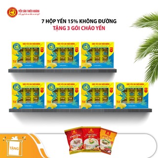 [COMBO 7] Yến Thiên Hoàng 15% Không Đường Dành Cho Người Tiểu Đường + 3 gói cháo yến
