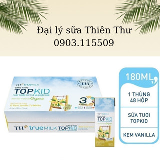 Thùng sữa tươi công thức TOPKID organic của TH TRUE MILK - date 11/2024