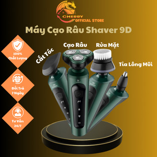 Máy Cạo Râu 9D Shaver Cao Cấp 4 Trong 1 Chống Nước Chuẩn IPX7, Dễ Dàng Sử Dụng Tại Nhà Cherry Store