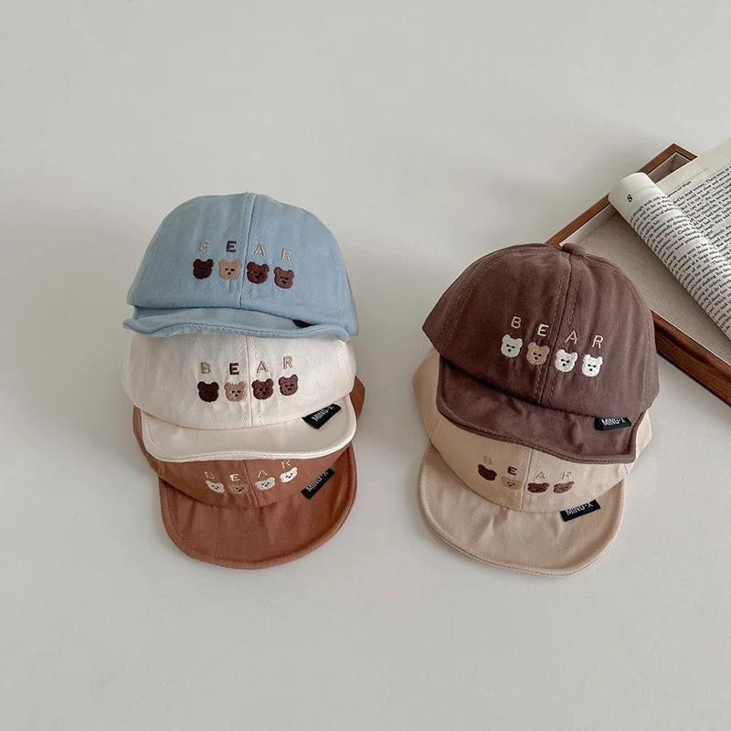 Mũ Lưỡi Trai Gấu Cho Bé Sơ Sinh Trai/Gái