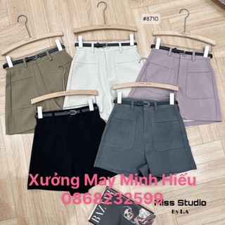 Quần short nữ cao cấp vải xước thái siêu xinh mặc siêu hách dáng quần short nữ cap cao quần short nữ xinh M110