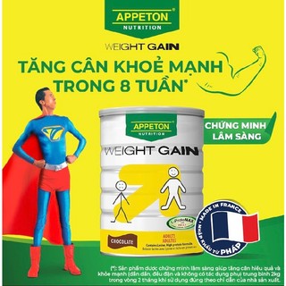 (Tặng 01 HỘP KẸO DẺO) - APPETON WEIGHT GAIN ADULT (Thức uống dành cho người gầy) - Hộp 900g