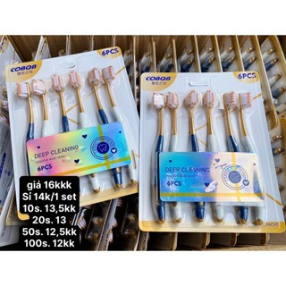 Set 6 bàn chải đánh răng nội địa Trung