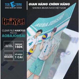 Bìa hồ sơ nhân vật Haikyu!!, phiên bản trường Aobajohsai, Wedge Holdings, kích thước 30x20cm, SL 1 cái