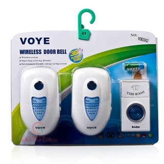 Chuông cửa đôi không dây dùng điện VoYe V003A2
