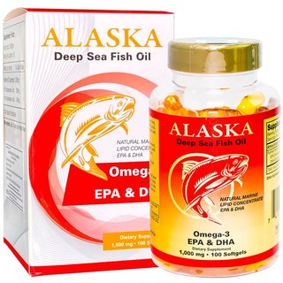 Omega-3 EPA & DHA Alaska, hỗ trợ nâng cáo thị lực, chống oxy hóa tế bào