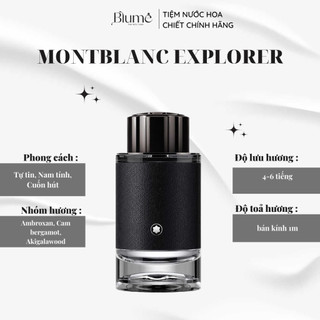 Full 100ml nước hoa nam montblanc explorer - blume tiệm nước hoa