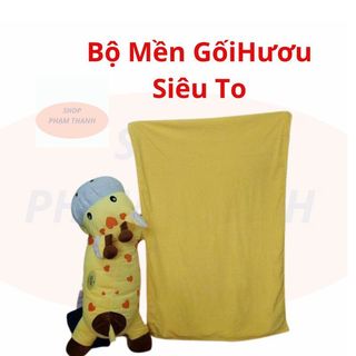 Bộ mền gối , bộ mền gối hình hươu siêu to cho bé hàng khuyến mãi của sữa Abbot Grow