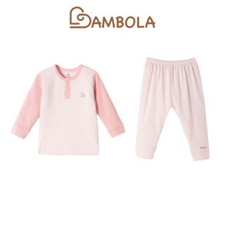 Bộ quần áo dài tay cổ trụ cho bé bambola chất liệu cotton cao cấp