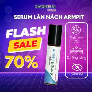 Serum lăn nách đậm đặc Armpit ngăn tiết mồ hôi 72h, khử mùi hôi, sáng da, không bết dính, nhỏ gọn 10ml Hanseoul