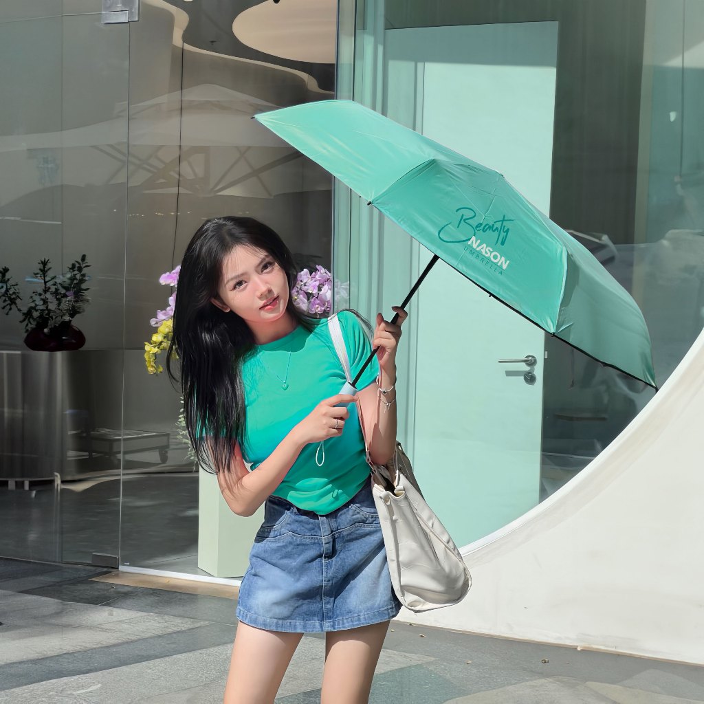 Ô dù tự động an toàn thông minh Nason Beauty Umbrella che nắng che mưa chống UV siêu chống thấm nước | BigBuy360 - bigbuy360.vn