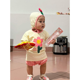 set đồ cho bé gái kèm mũ