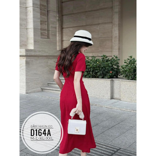 BIGSIZE Đầm nhún eo D164A