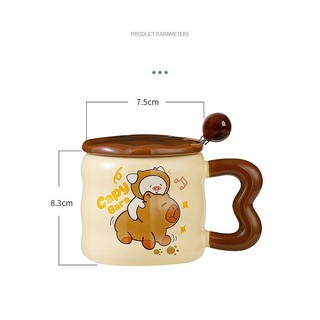Cá Chép - Ly cốc sứ hình capybara dễ thương