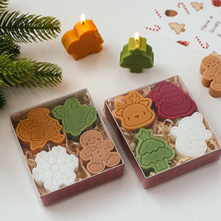  Set nến thơm làm quà tặng handmade noel giáng sinh Chillme dễ thương giáng sinh cây thông trang trí 