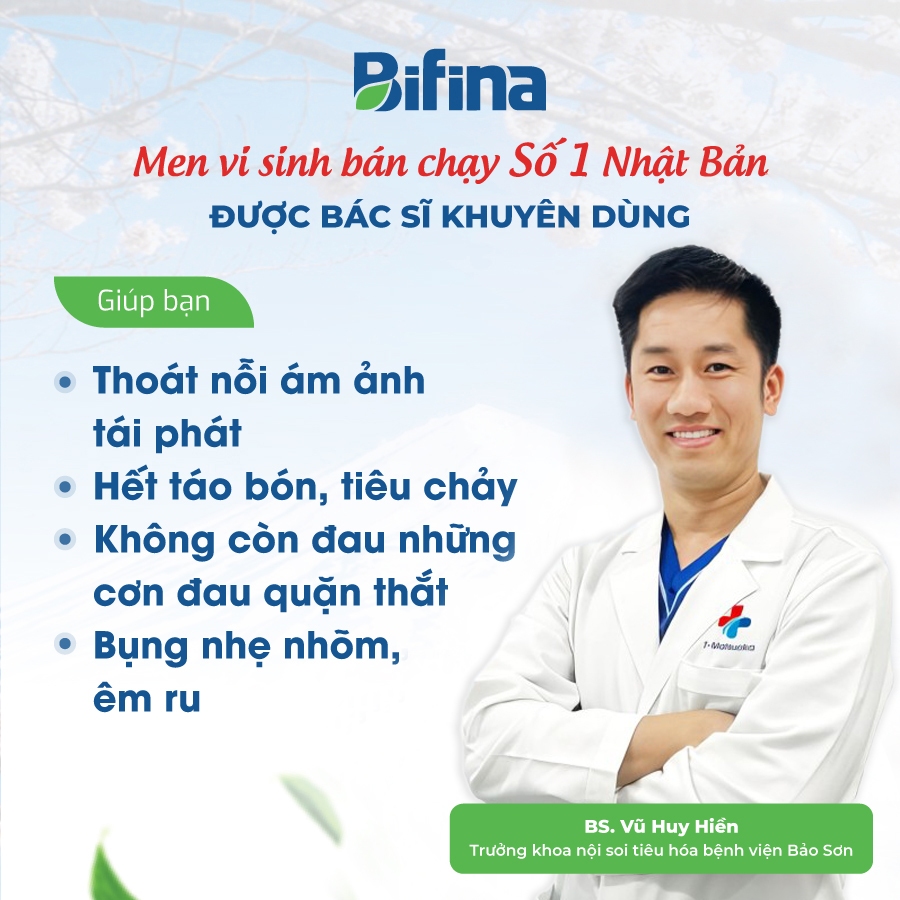 Men vi sinh Bifina Nhật Bản - Loại EX 30 gói