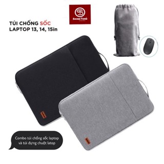 COMBO túi chống sốc laptop tay cầm và túi đựng chuột lap top 13,14,15.6 inch SHINE TORE -004