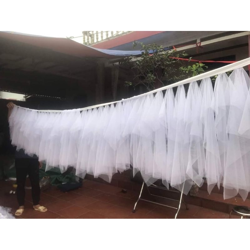 RÈM ĐUÔI CÁ TRANG TRÍ TIỆC CƯỚI