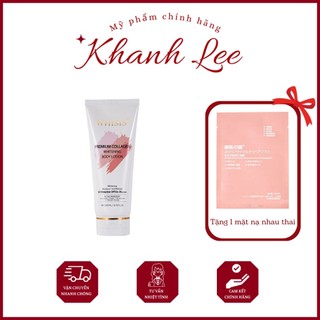 Kem Dưỡng Thể Trắng Da Chống Nắng Whisis Premium Collagen Whitening Body Lotion 200ml