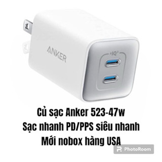 Củ sạc 47w Anker 533 A2039 mới, 2 cổng type C sạc nhanh PD/PPS hàng xách tay Mỹ