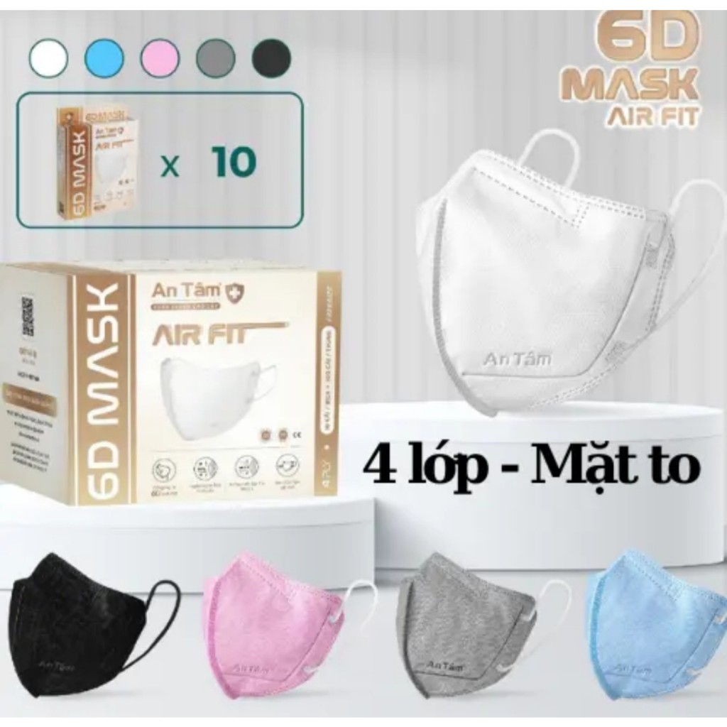 50 chiếc khẩu trang 6D An Tâm